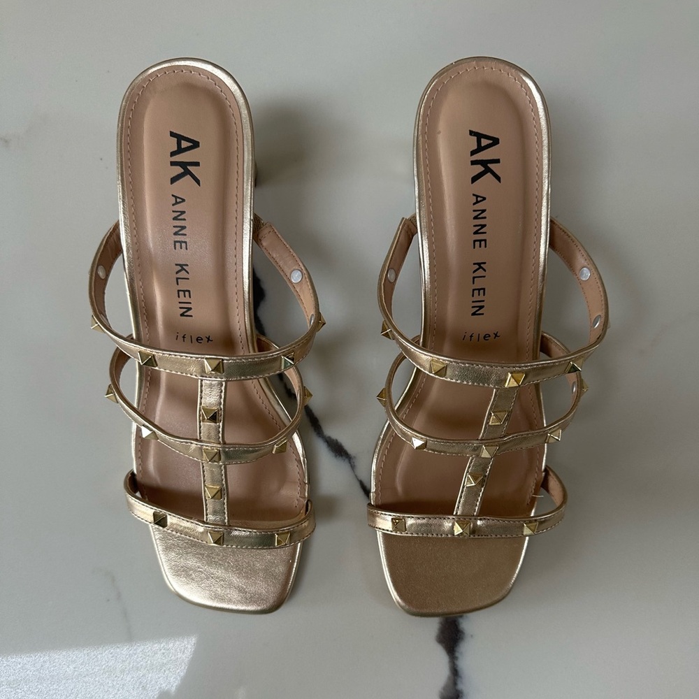 Anne Klein Women's Gold Sandals